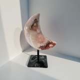 Pink Amethyst Moon On Stand(.68 kg)