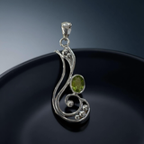 Peridot Pendant Sterling Silver