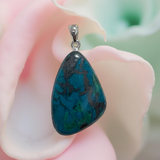 Chrysocolla Pendant Sterling Silver