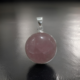 Rose Quartz Pendant Sterling Silver