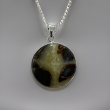 Septarian Pendant Sterling Silver