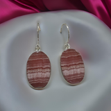 Rhodochrosite Earring Sterling Silver