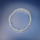 Aquamarine Beaded Bracelet 5 mm