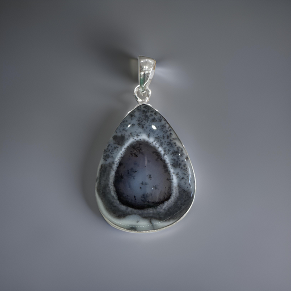 Sterling Silver Dendritic Opal  Pendant