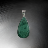 Sterling Silver Malachite Pendant