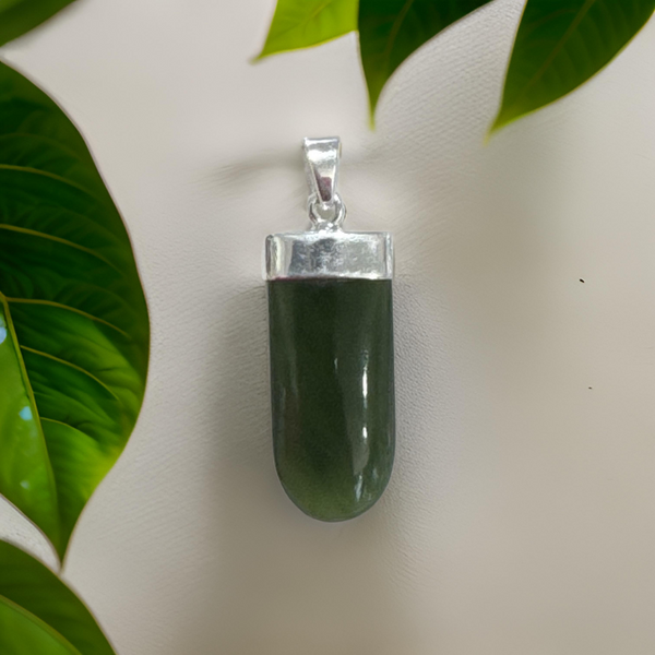 Jade Pendant Sterling Silver