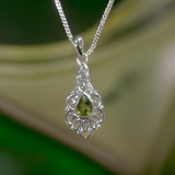 Peridot Pendant Sterling Silver