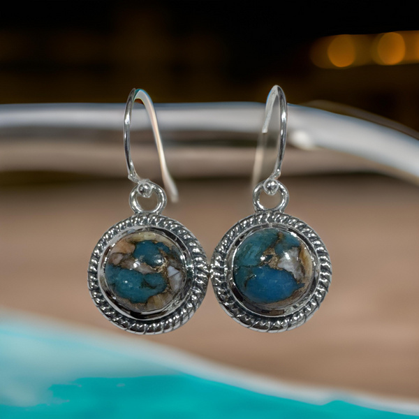 Turquoise Earring Sterling Silver