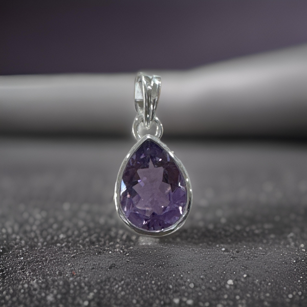 Amethyst Pendant Sterling Silver