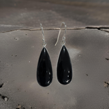 Sterling Silver Black Onyx Earrings