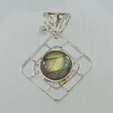 Labradorite Silver Pendant