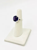 Sterling Silver Amethyst Rings Size 6