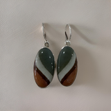 Sterling Silver Polychrome Jasper Earrings