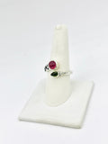 Sterling Silver Watermelon Tourmaline Rings Size 10