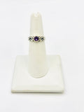 Sterling Silver Amethyst Rings Size 6