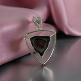 Sterling Silver Watermelon Tourmaline Pendant