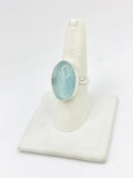 Sterling Silver Aquamarine Rings Size 9