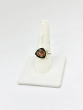 Sterling Silver Watermelon Tourmaline Rings Size 10