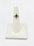 Sterling Silver Amethyst Rings Size 6