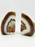 Natural Agate Book Ends Holder