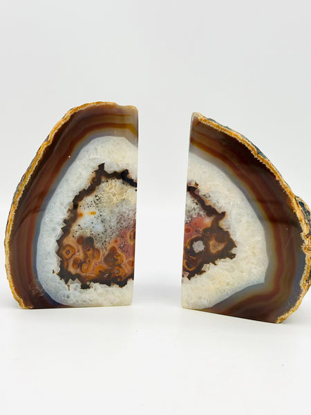 Natural Agate Book Ends Holder