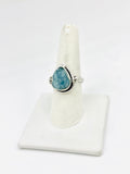 Sterling Silver Aquamarine Rings Size 9