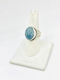 Sterling Silver Aquamarine Rings Size 9