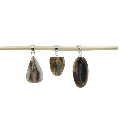 Botswnana Agate Pendants