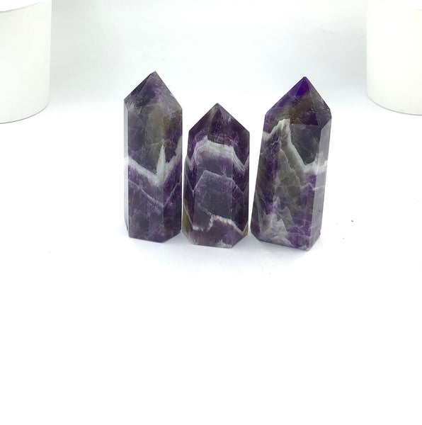 Chevron Amethyst Points