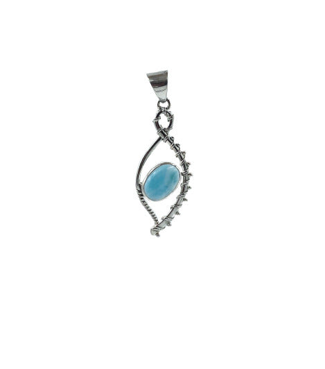 Larimar Eye Pendant