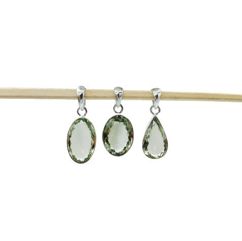 Green Amethyst Pendants