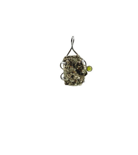 Pyrite and Idocrase Pendant