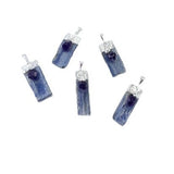 Kyanite With Amethyst (Silver Cap) Pendants