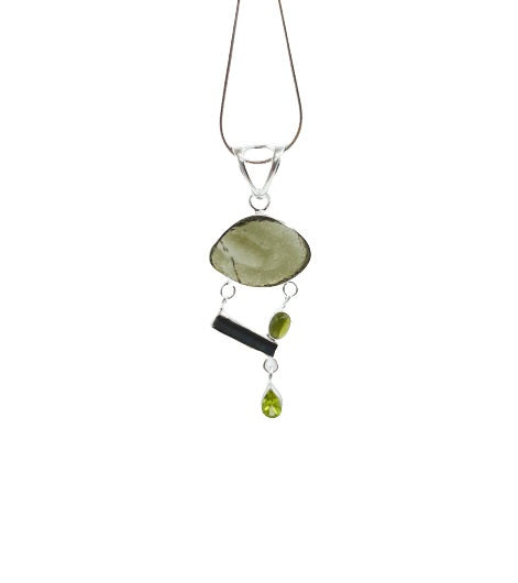 Designer Moldavite Pendant