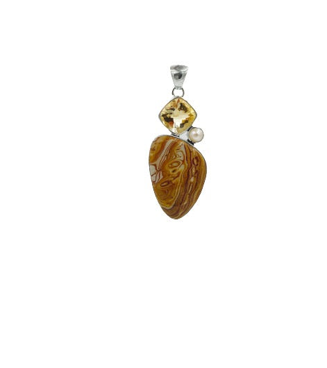 Orange Onyx Pendant