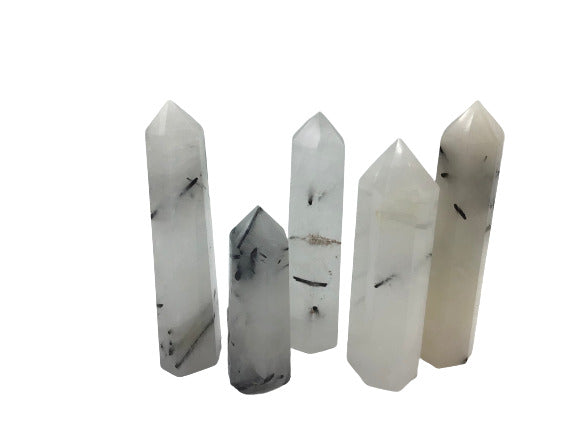 Quartz With Tourmaline Points