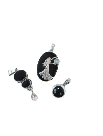 Black Onyx Pendants