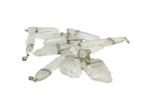 Faded Quartz Pendants