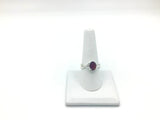 Garnet Size - 9 Rings Sterling Silver