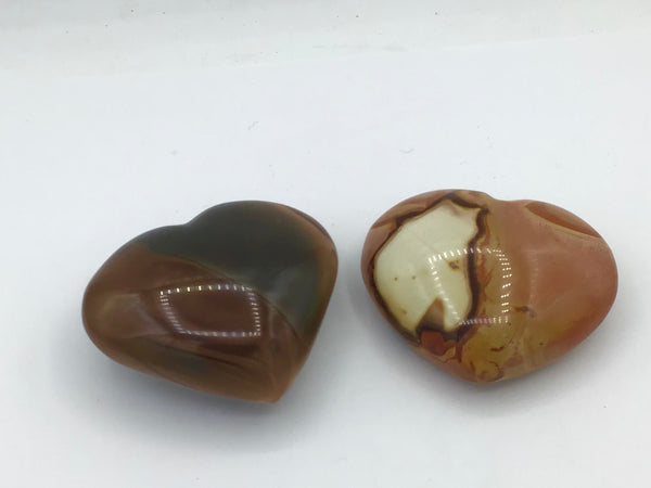 Polychrome Jasper Hearts