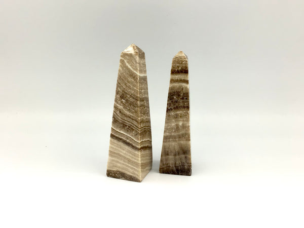 Chocolate Calcite Standing Towers