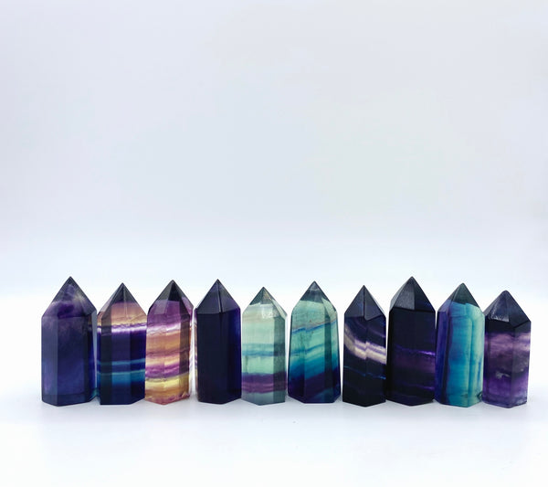 Small Fluorite Point Generator Crystals