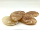 Honey Calcite Palm Stones