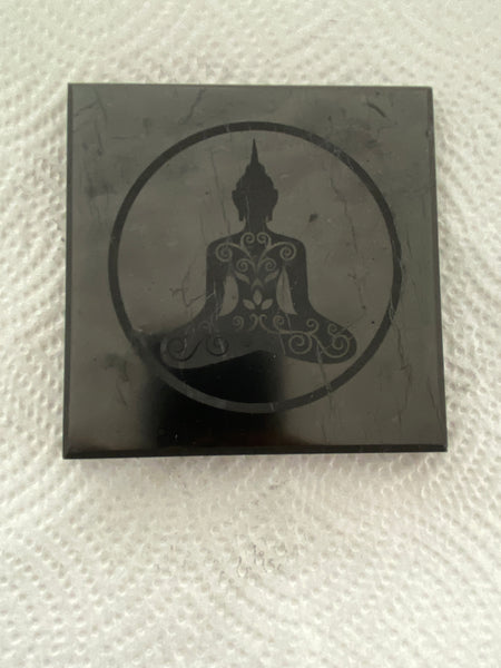 Shungite Tile Buddha