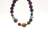 Amethyst Solar System Beaded Bracelets