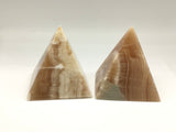 Honey Calcite Pyramids