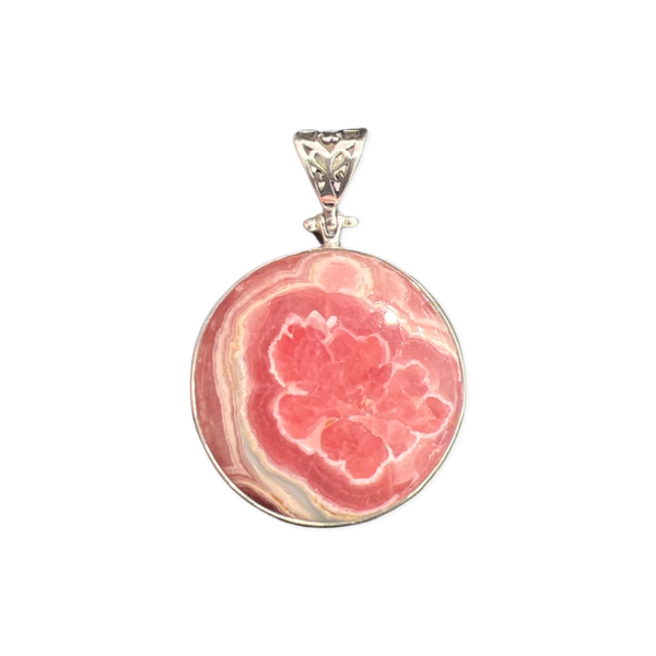 Sterling Silver Rhodochrosite Pendant