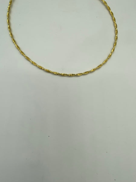 Sterling Silver Chain ( Double Gold Plated)