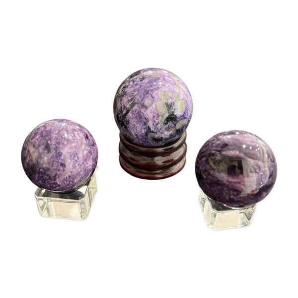 Charoite Spheres