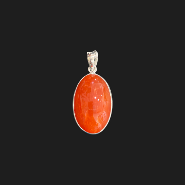 Sterling Silver Carnelian Pendant